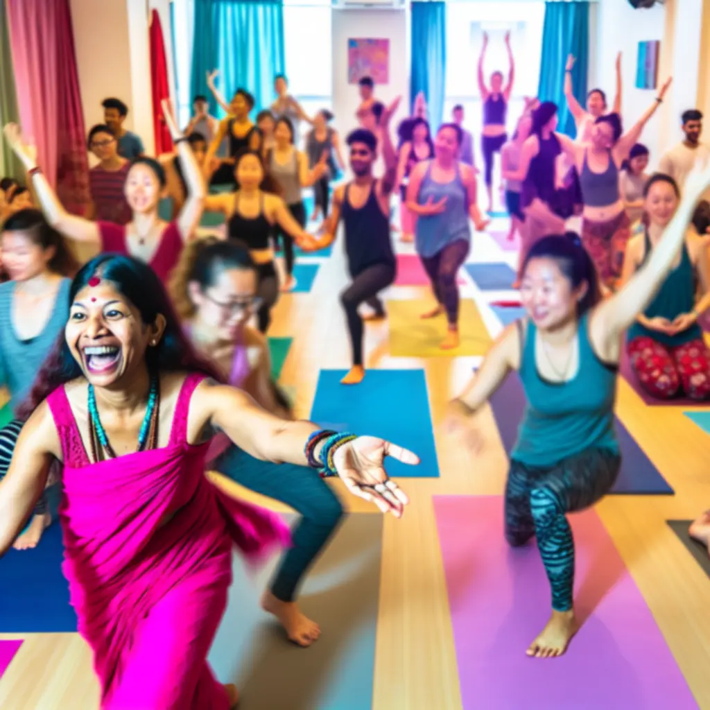 Yogalyaa esemény kiemelés, amely egy befogadó közösséget mutat be a gyakorlatban