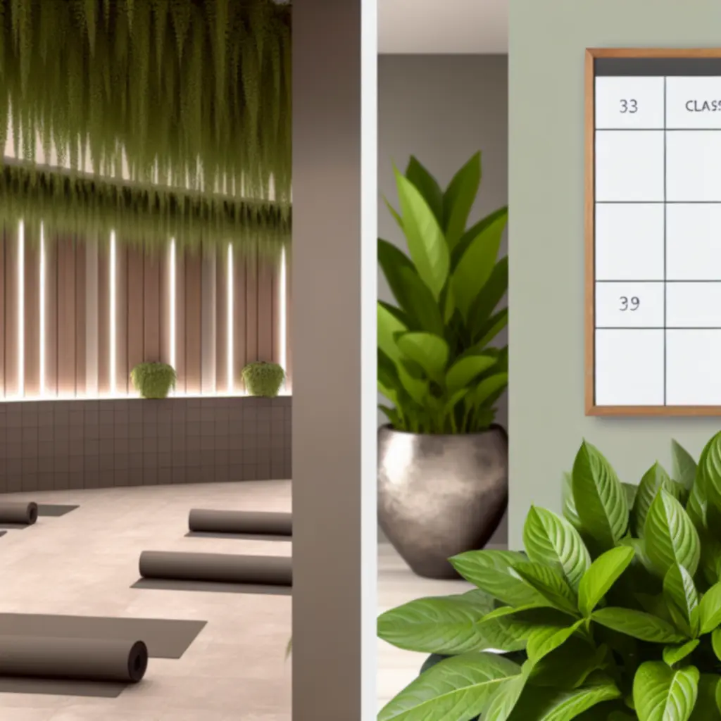 Jógaórák heti naptárnézete